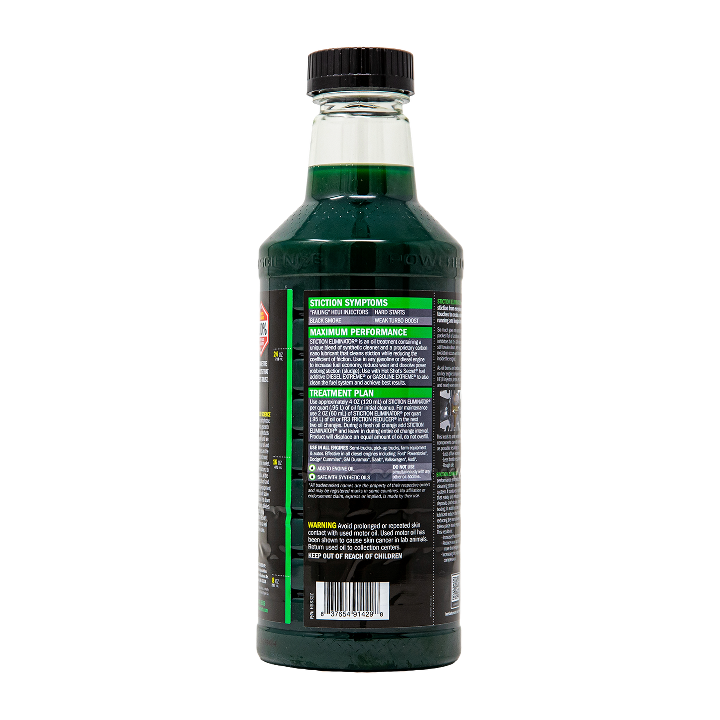 Hot Shot's Secret STICTION ELIMINATOR Engine Oil Additive- 32 OZ