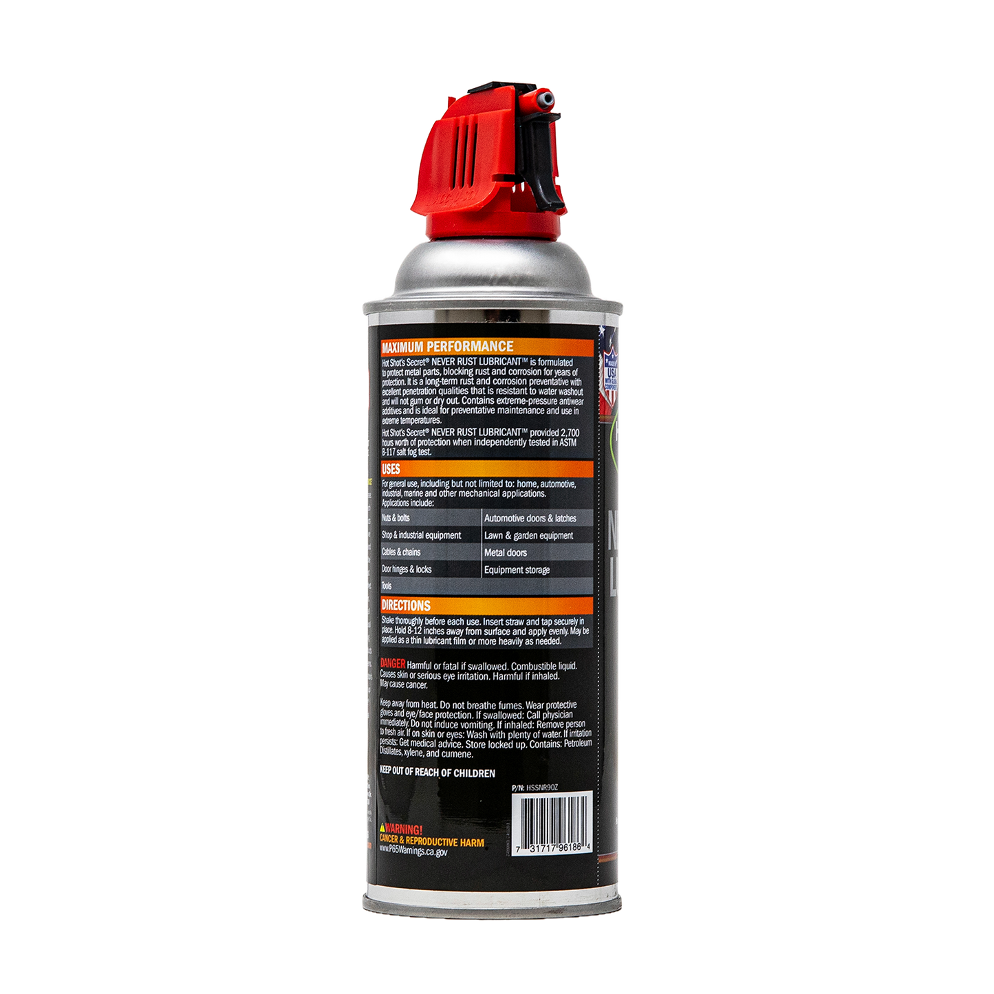 Hot Shot's Secret NEVER RUST LUBRICANT - 9 OZ AEROSOL
