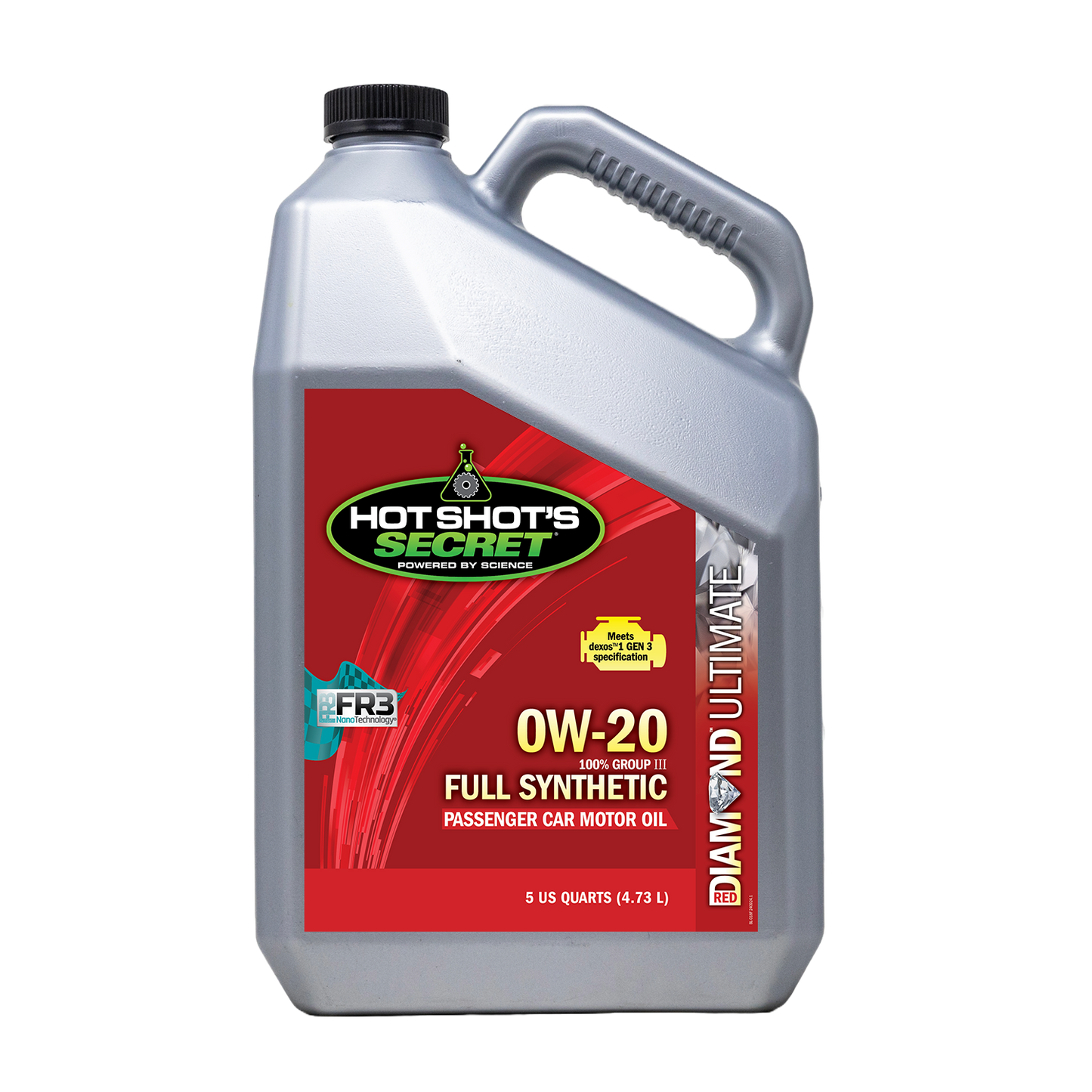 Hot Shot's Secret Red Diamond Passenger Car Motor Oil - 0W-20 5 Quart